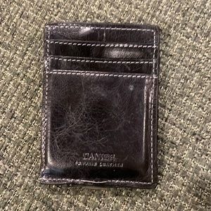 Danier black leather money clip